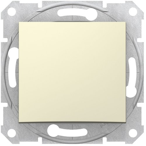 Выключатель без рамки Schneider Electric Sedna 1-кл. бежевый картинка